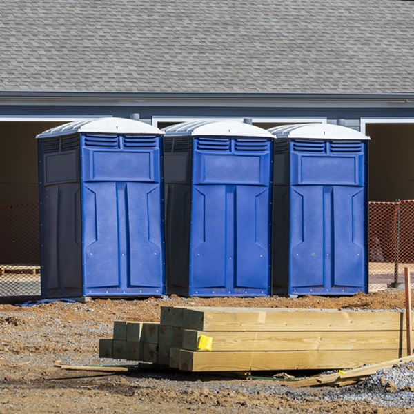 how often are the portable restrooms cleaned and serviced during a rental period in Sinnamahoning